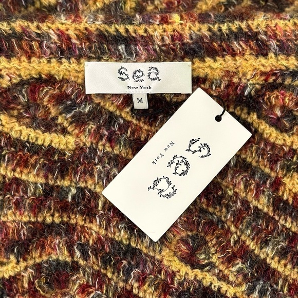 NWT SEA New York Midi Crochet Asymmetrical Skye Skirt - Picture 6 of 7